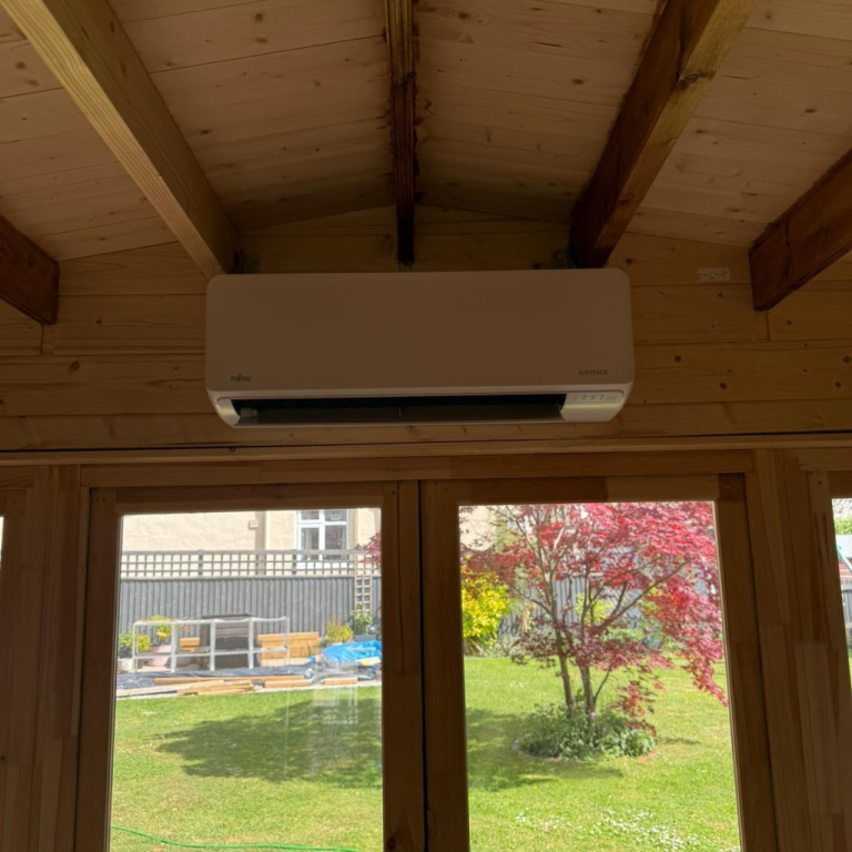 Bedroom wall mounted unit installation