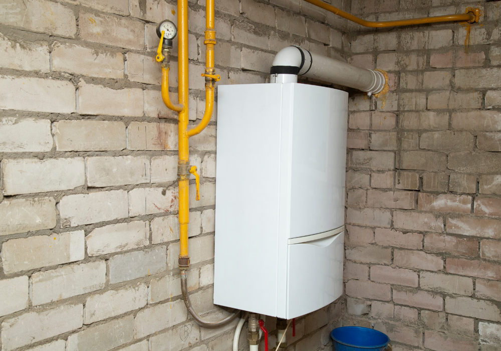 LPG boiler install